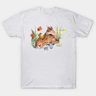 Spring Baby Deer T-Shirt